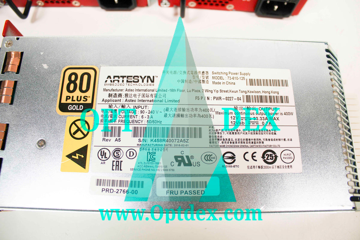 Artesyn 73-610-125 400W 80 Plus Gold Power Supply Lot of 4