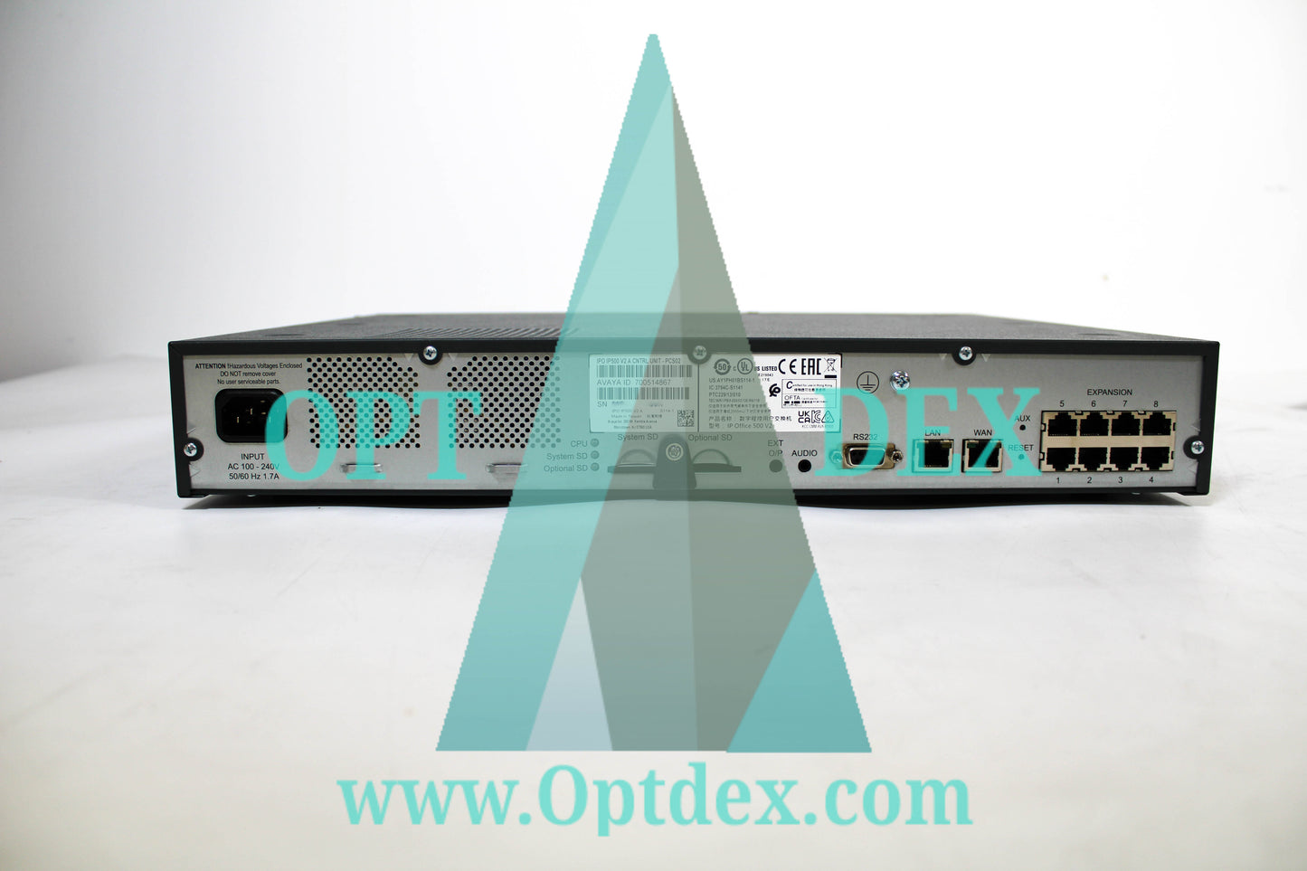 Avaya IP500 V2A Control Unit - 700514867 - includes (1) 700504032, (1) 700476013 and (1) 700431778