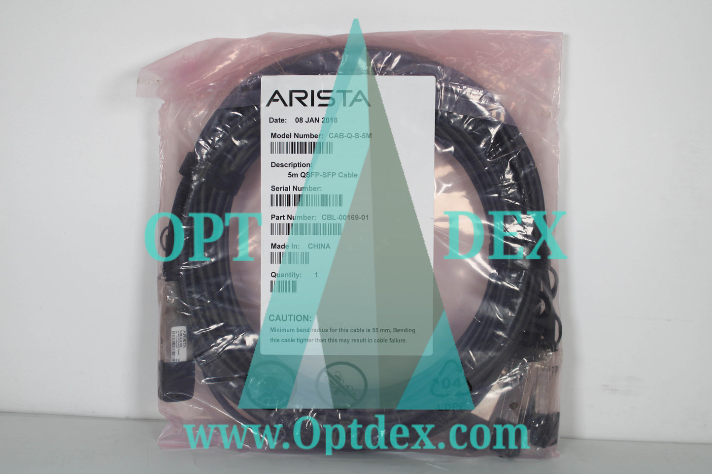 Arista Networks CAB-Q-S-5M QSFP to SFP Cable 5M