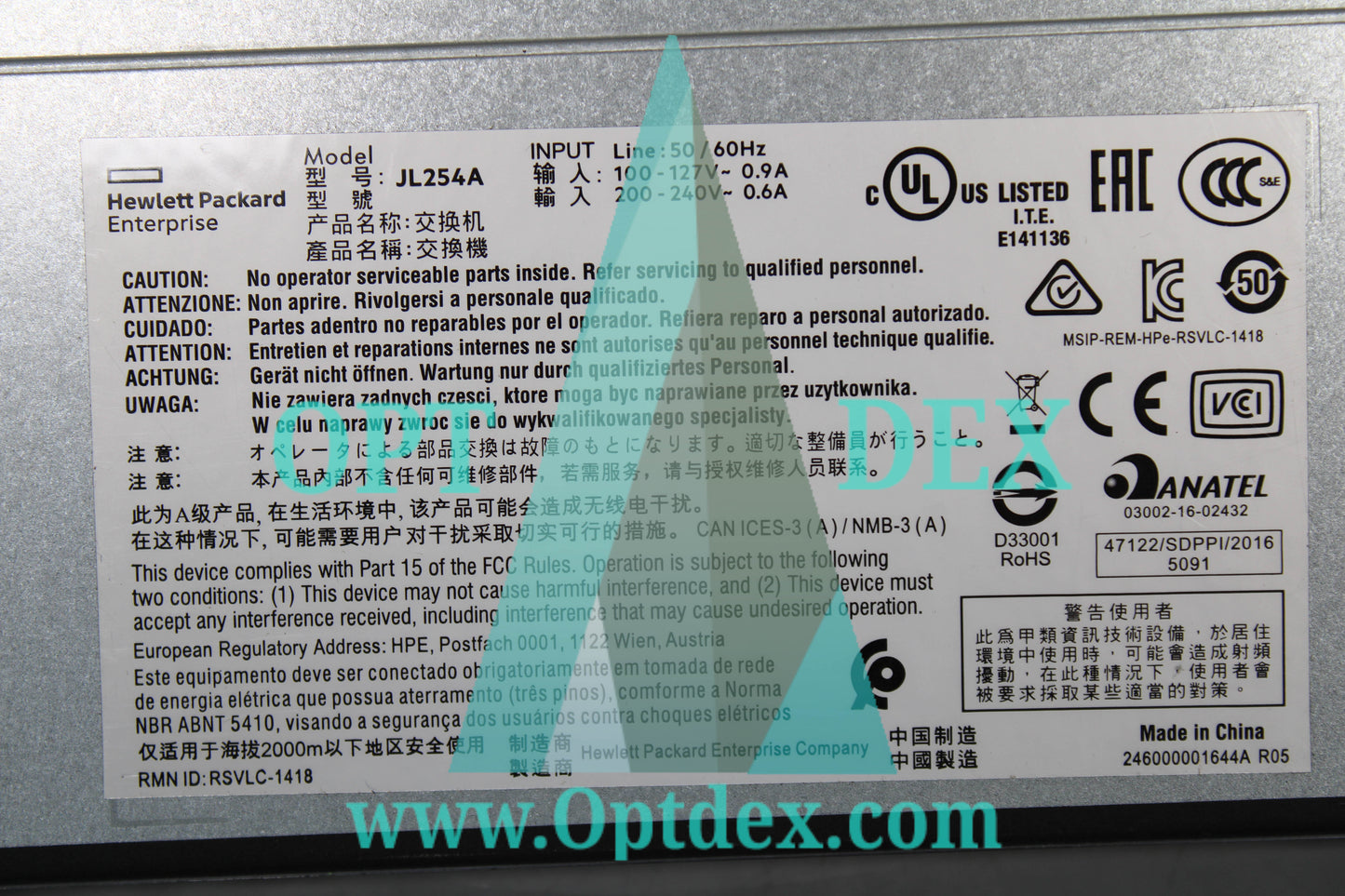 Aruba 2930F 48G 4SFP+ Switch - JL254A