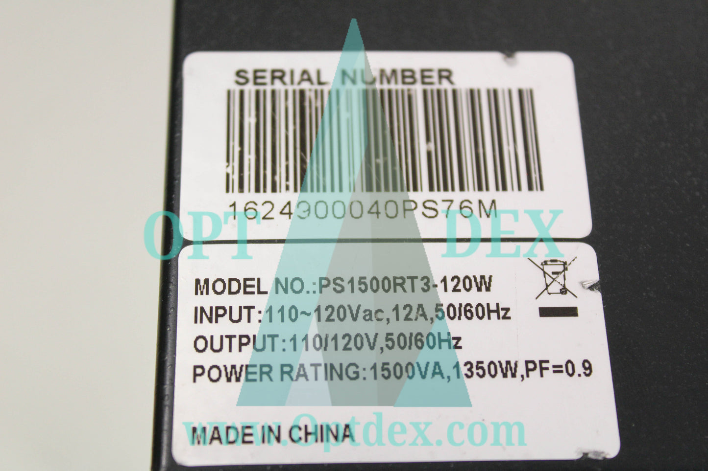 Vertiv PS1500RT3-120W