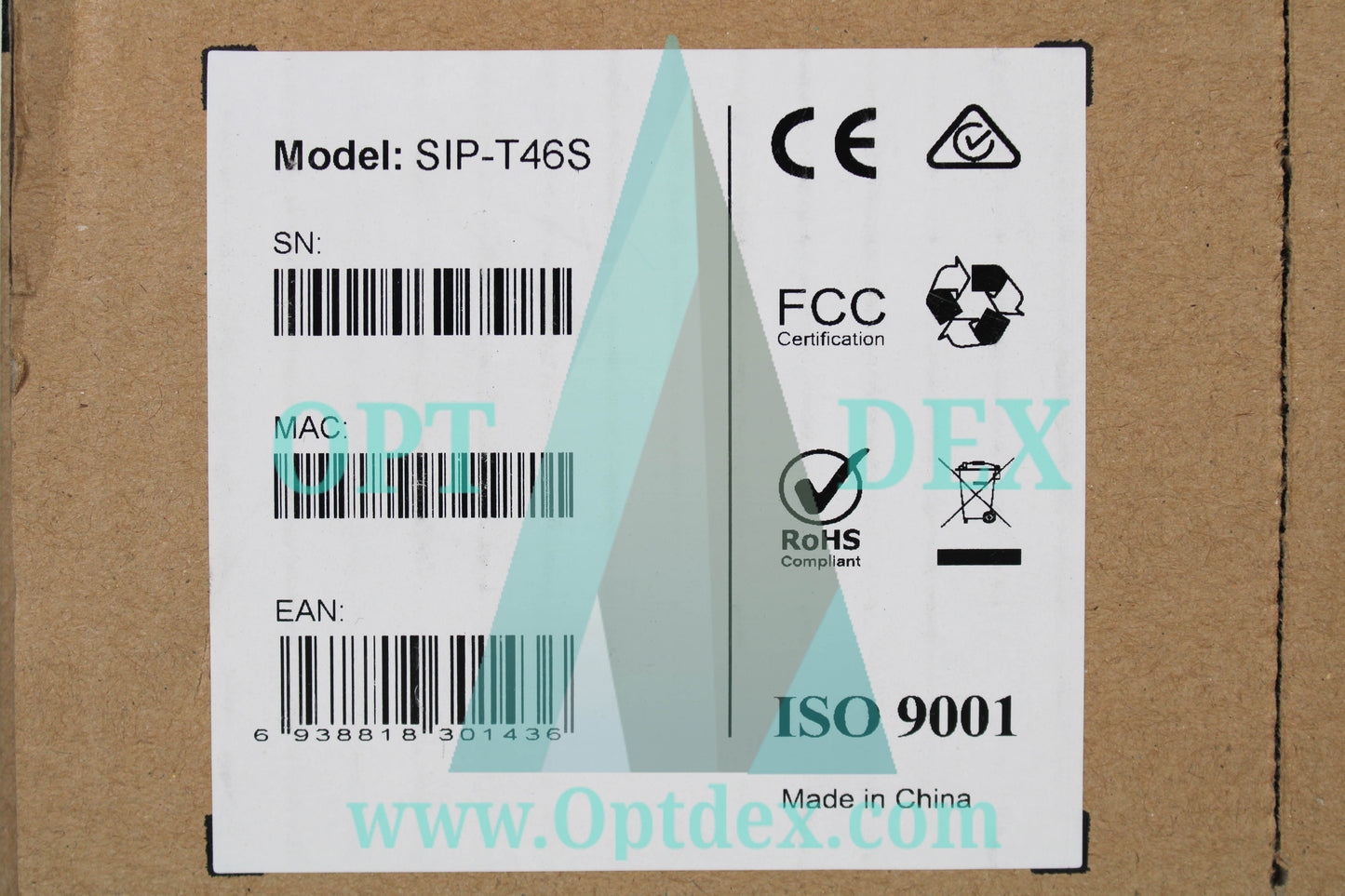 Yealink 16 Line, Dual Port, HD Audio POE IP Phone - SIP-T46S