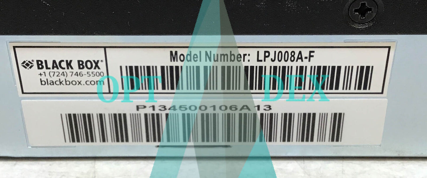 Black Box 8-Port PoE Gigabit Injector - LPJ008A-F