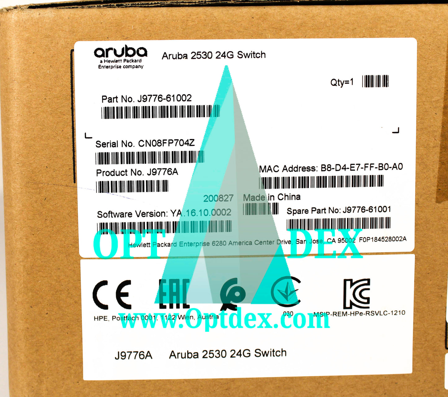 Aruba 2530-24G 24 Port Gigabit Layer 2 Managed Switch - J9776A