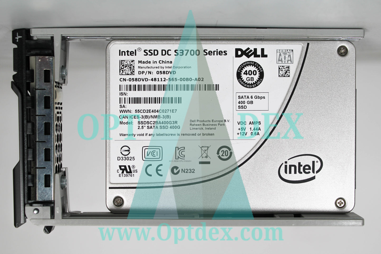 Dell Intel 400GB 6GB/s SATA 2.5" SSD - 058DVD