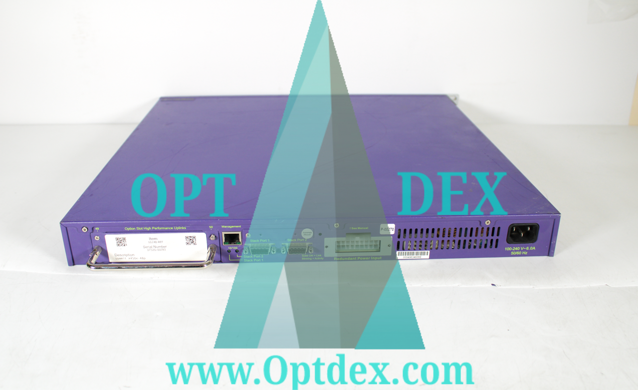 Extreme Networks Summit X450e-48p 48 Port Gigabit PoE Managed Switch - 16148