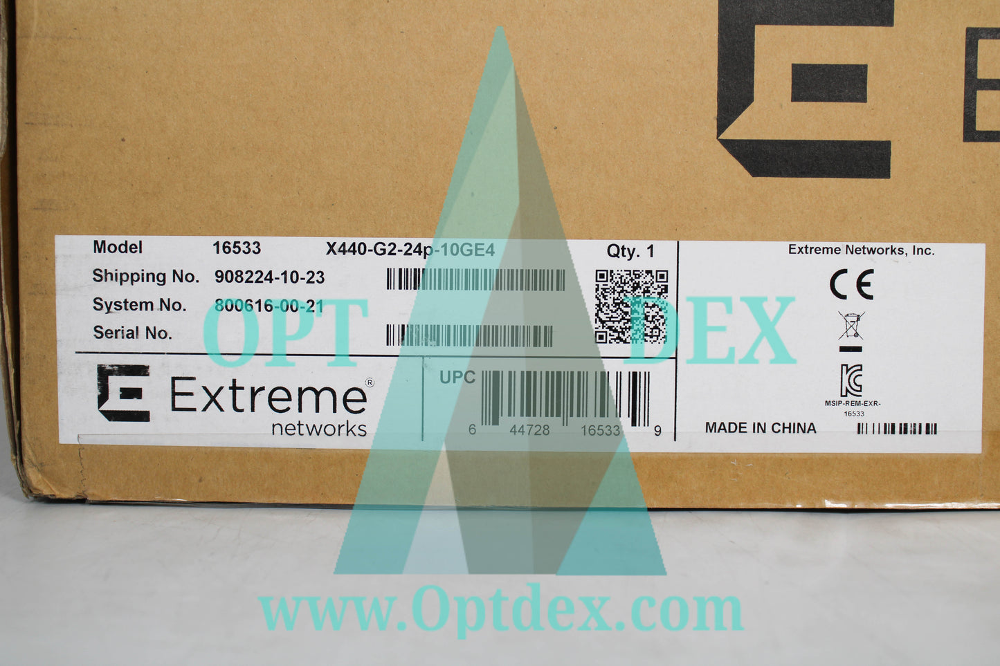 Extreme Networks X440-G2-24P-10GE4 24 Port PoE+ Managed Switch - 16533