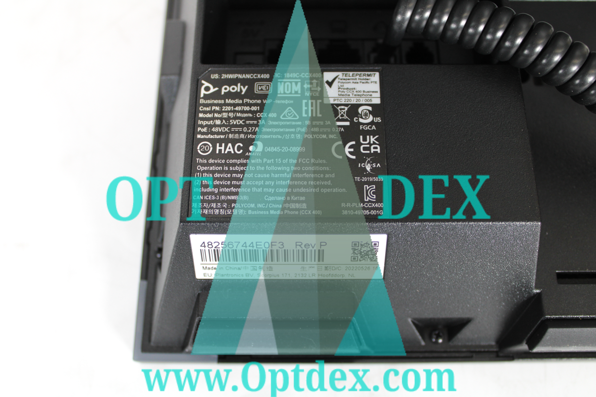 Poly CCX 400 Media Phone - 2200-49700-019