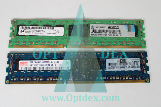 HPE 2GB DDR3 PC3-10600R-9-10-B0 Memory Module - 500202-061 (LOT of 3)