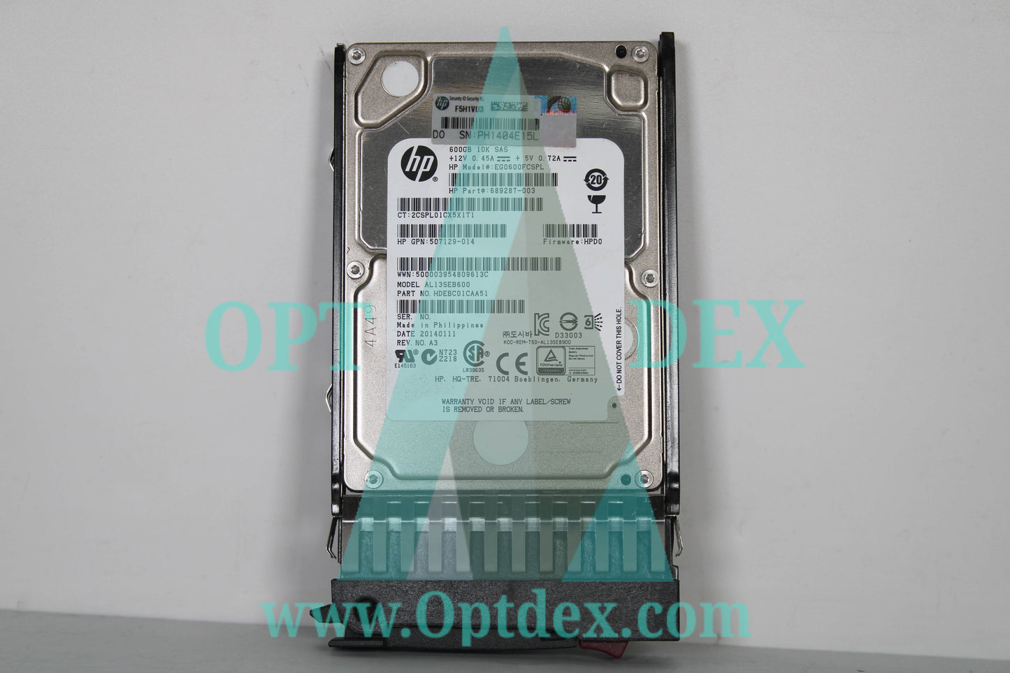 HPE 600GB 10K SAS 6G 2.5" HDD - 507129-014