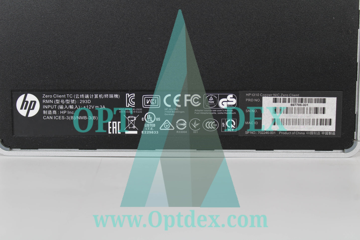 HPE t310 Copper NIC Zero Client 293D - 697786-001