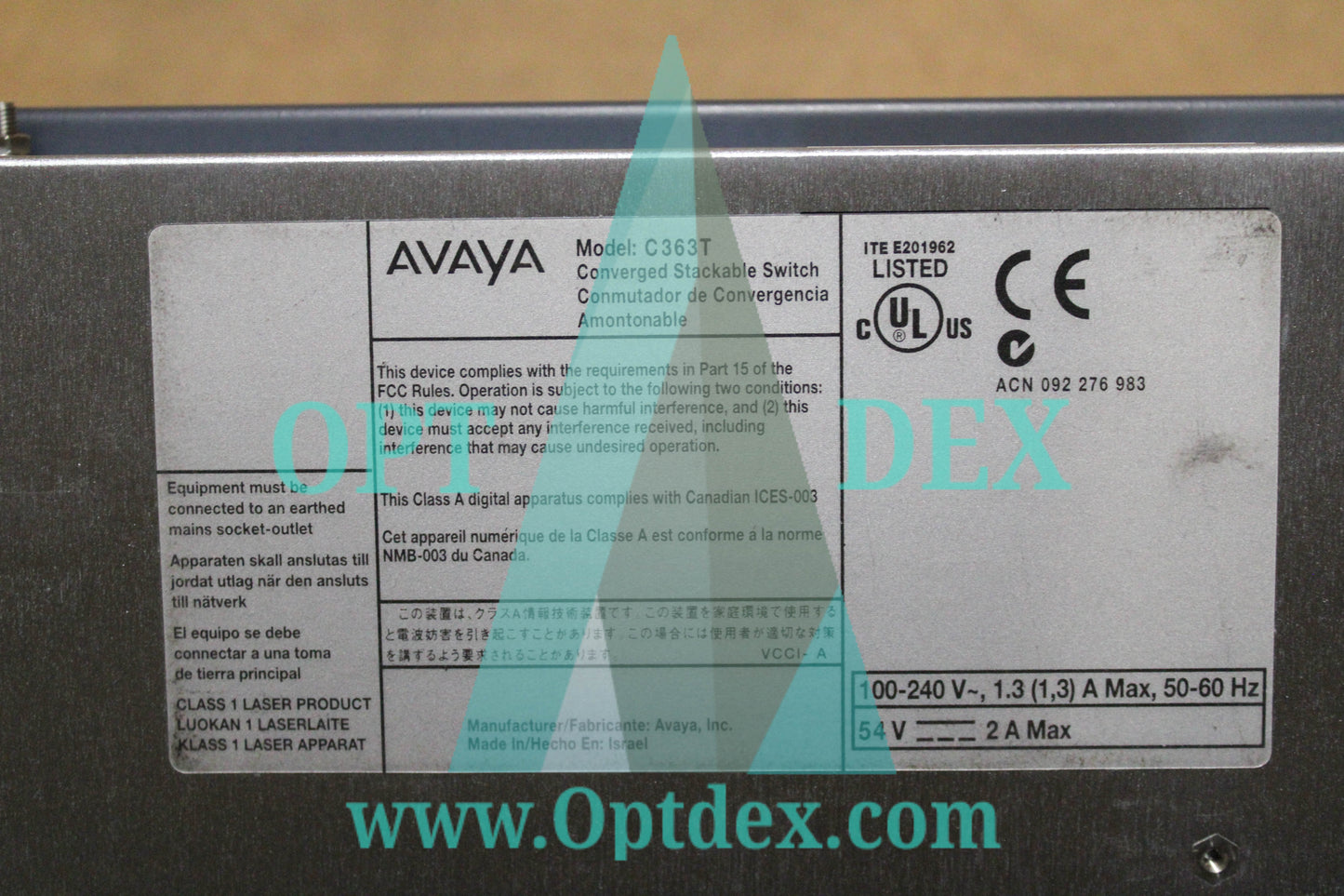 Avaya C363T 24-Port Ethernet Switch - 700397292