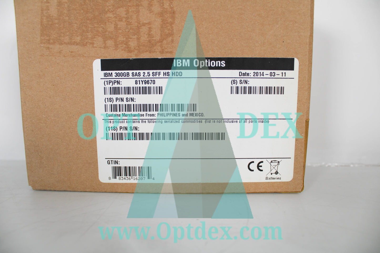 IBM 300GB 15K SAS 6Gbps 2.5" HDD Hard Drive - 81Y9670