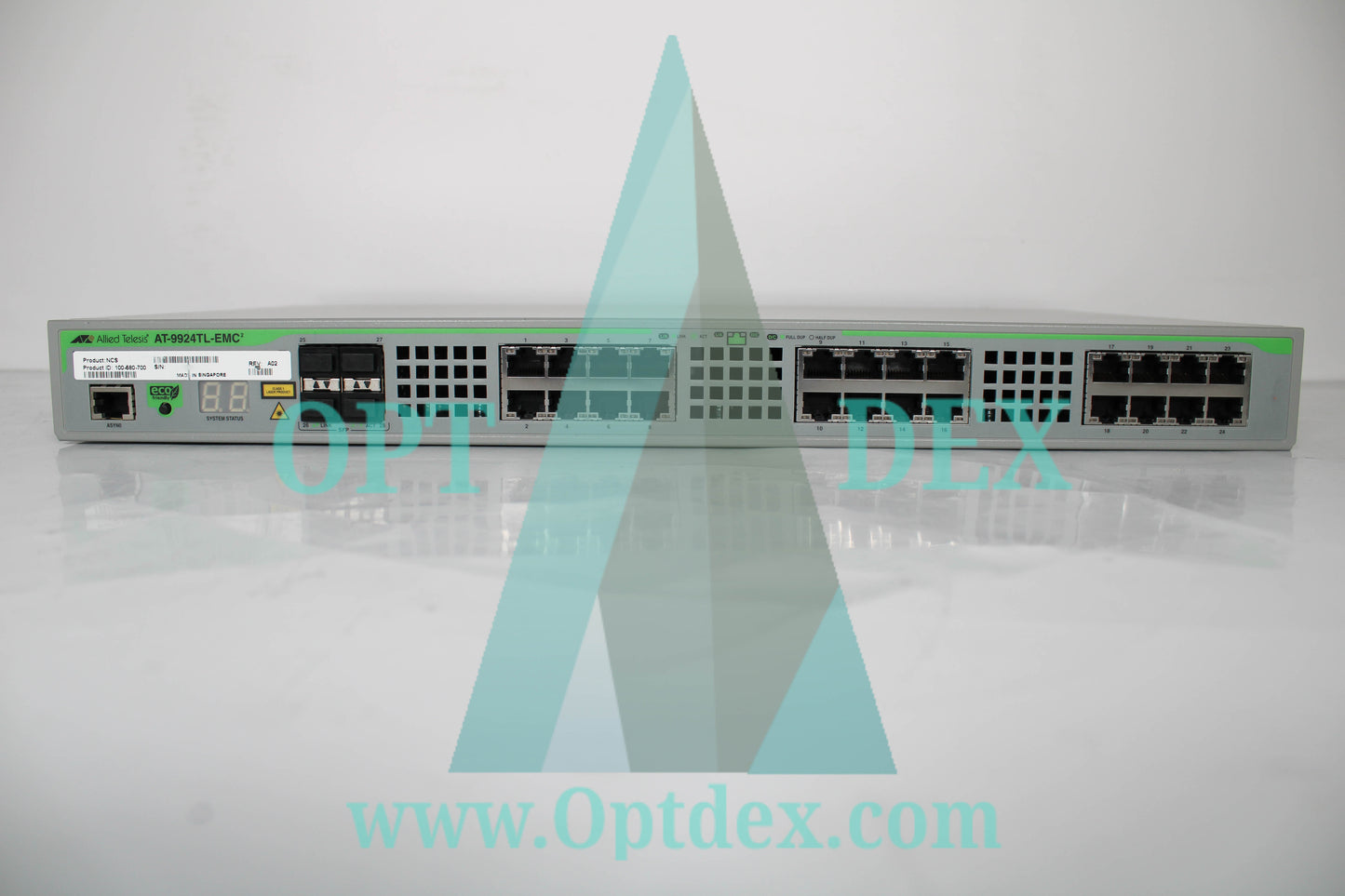 Allied Telesis EMC 24-Port +4 SFP Gigabit Switch 100-580-700 - AT-9924TL-EMC2