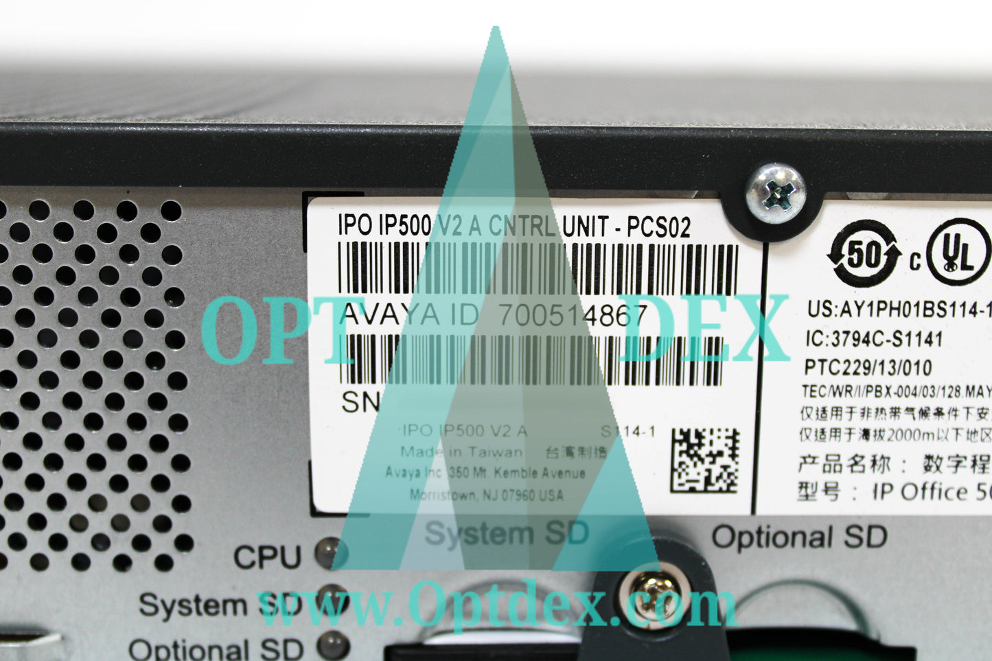 Avaya IP500 V2A Control Unit - 700514867 - includes (1) 700504032, (1) 700476013 and (1) 700431778