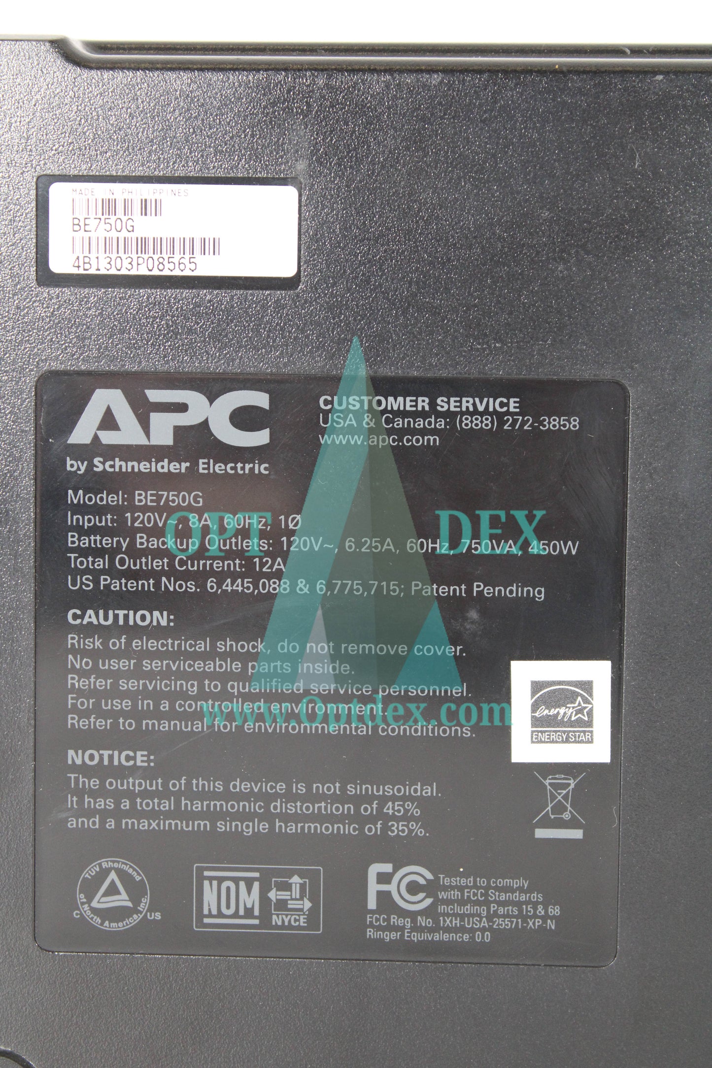 APC Back-UPS ES 10 Outlet 750VA 120V - BE750G