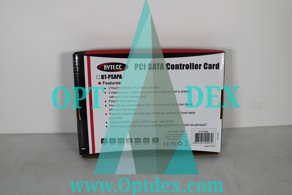 Bytecc PCI SATA Controller Card BT-PSAPA