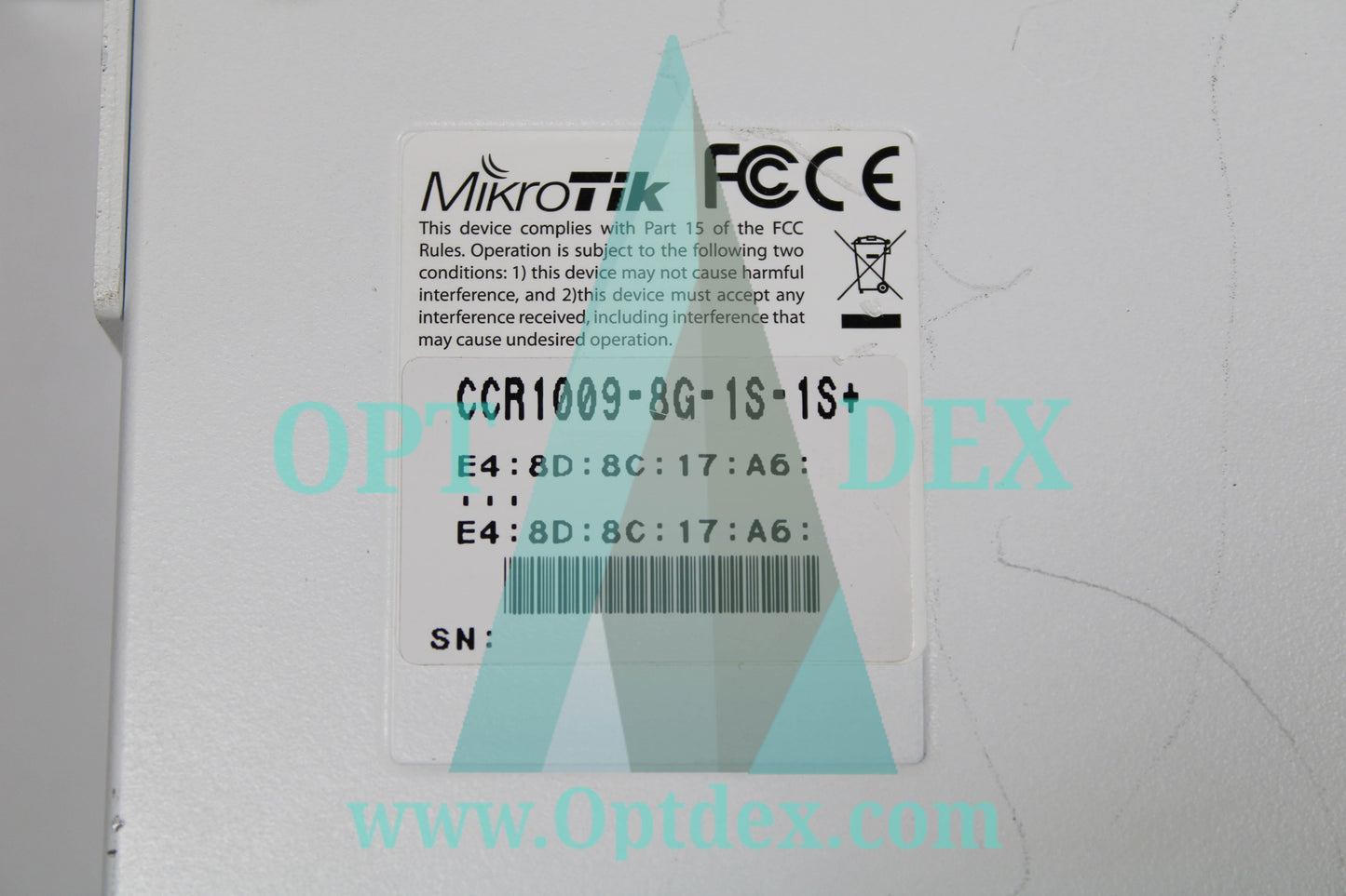 MikroTik Wireless Router - CCR1009-8G-1S-1S+