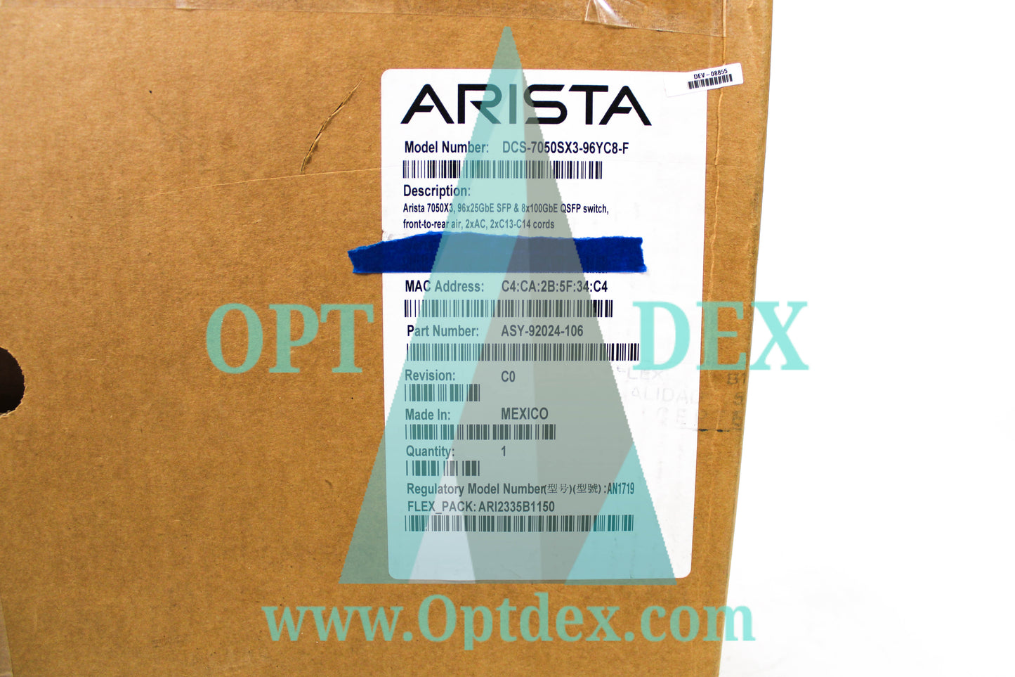 Arista DCS-7050SX3-96YC8-F