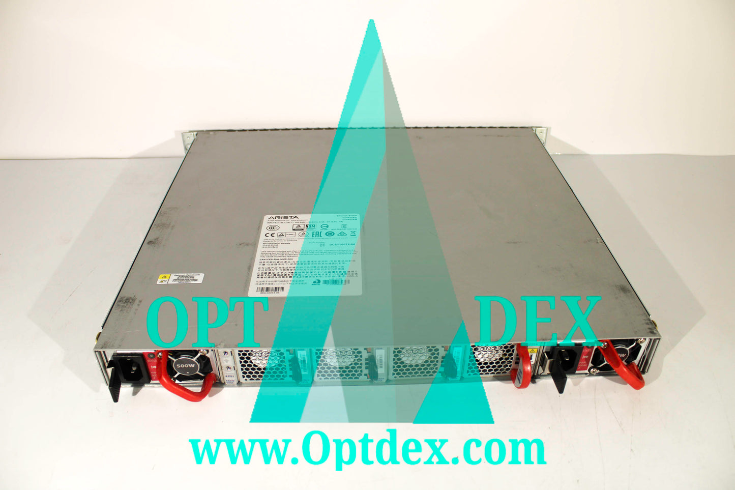 Arista 7050TX-64 Data Center Ethernet Switch, Dmg'd Fan Clips - DCS-7050TX-64-F