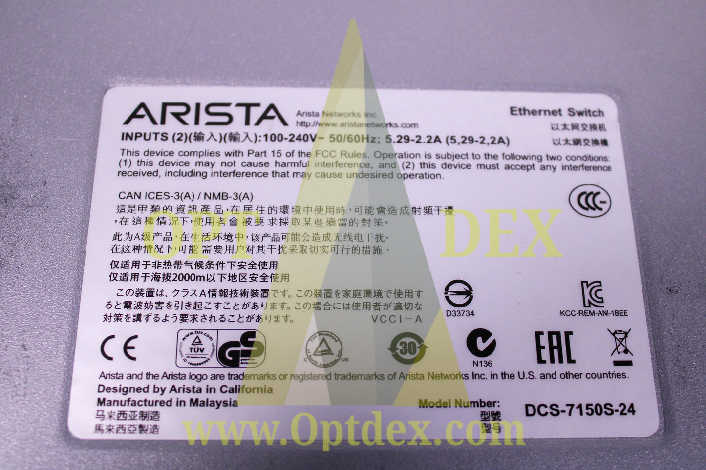 Arista DCS-7150S-24-F