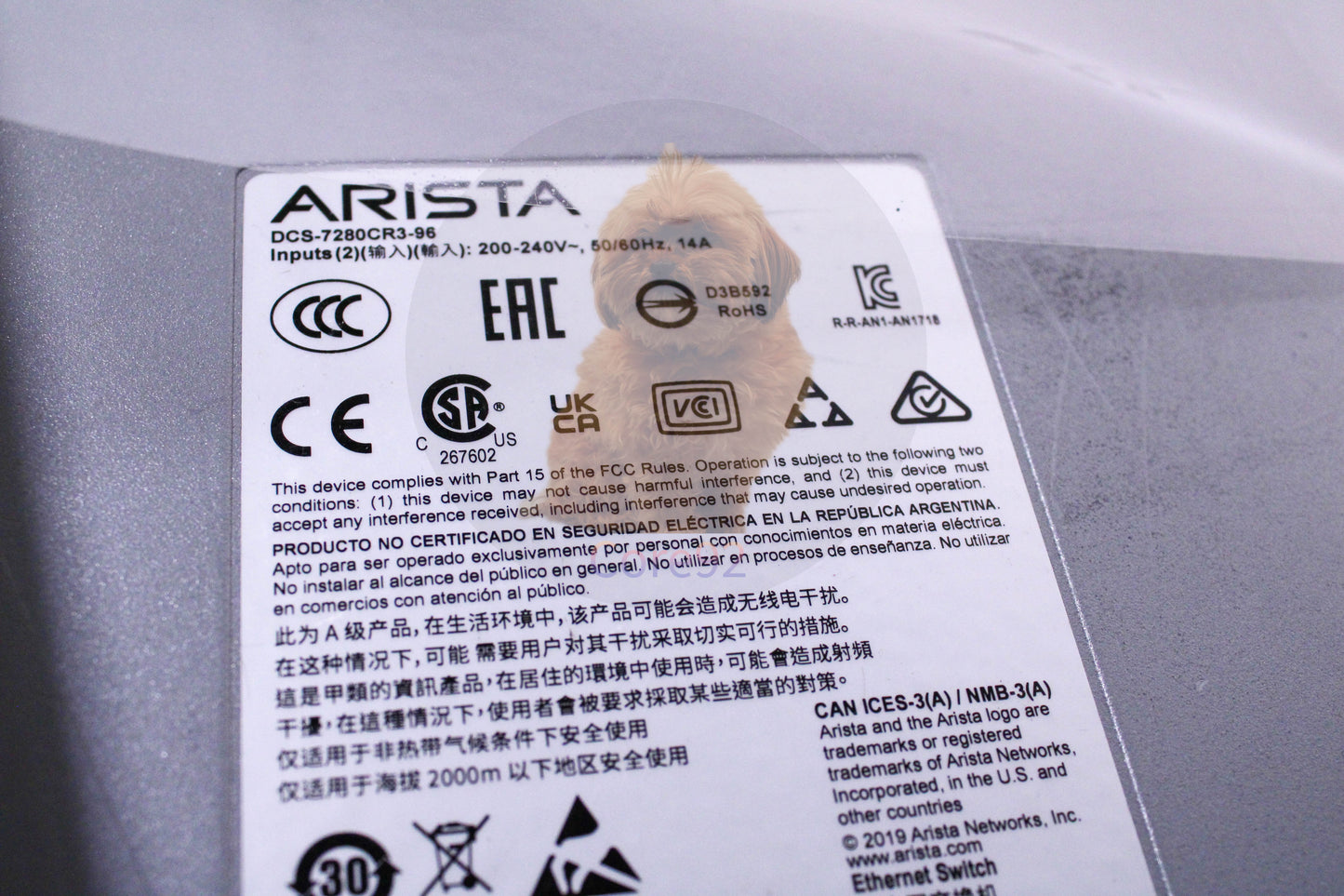 Arista DCS-7280CR3K-96-F