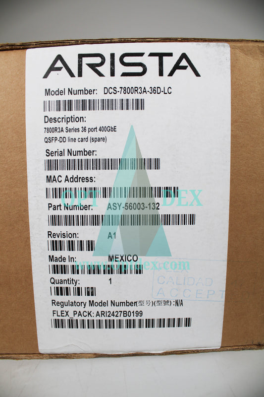 Arista 7800R3A Series 36 Port 400GbE QSFP-DD Line Card - DCS-7800R3A-36D-LC