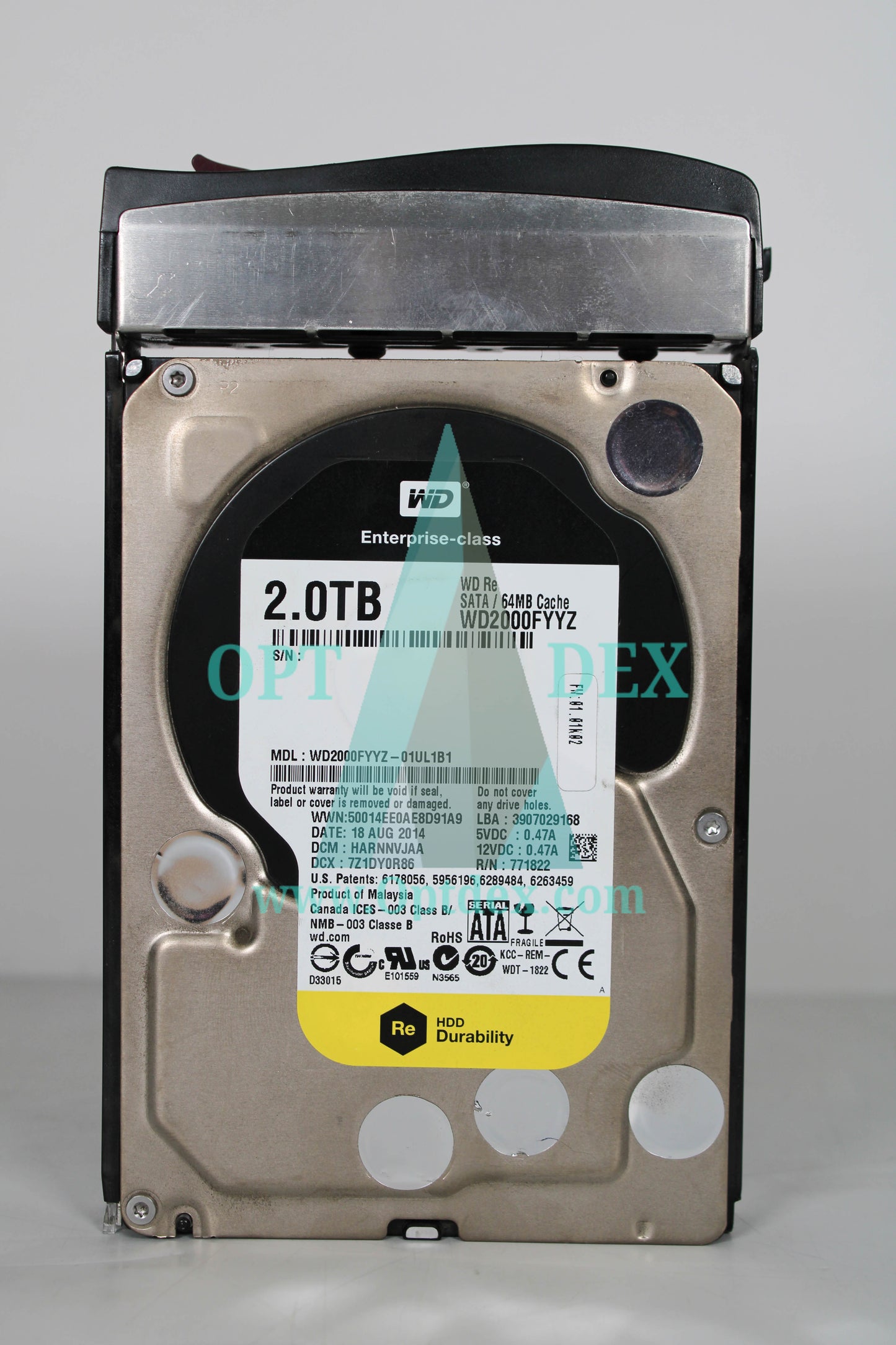 Western Digital 2TB 3.5" SATA 7.2KRPM Enterprise Class HD- WD2000FYYZ(LOT OF 3)