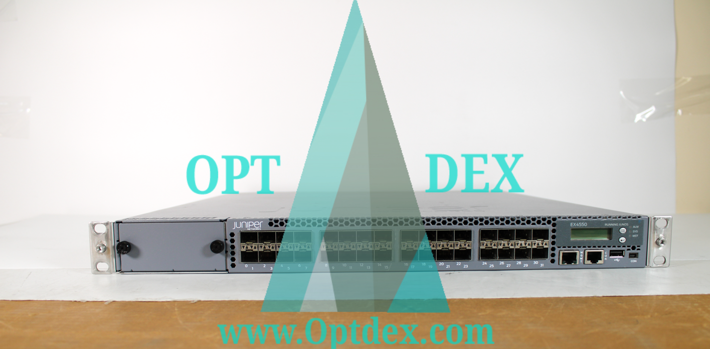 Juniper Networks 32 x 1/10GbE SFP+ Converged Switch - EX4550-32F-AFO