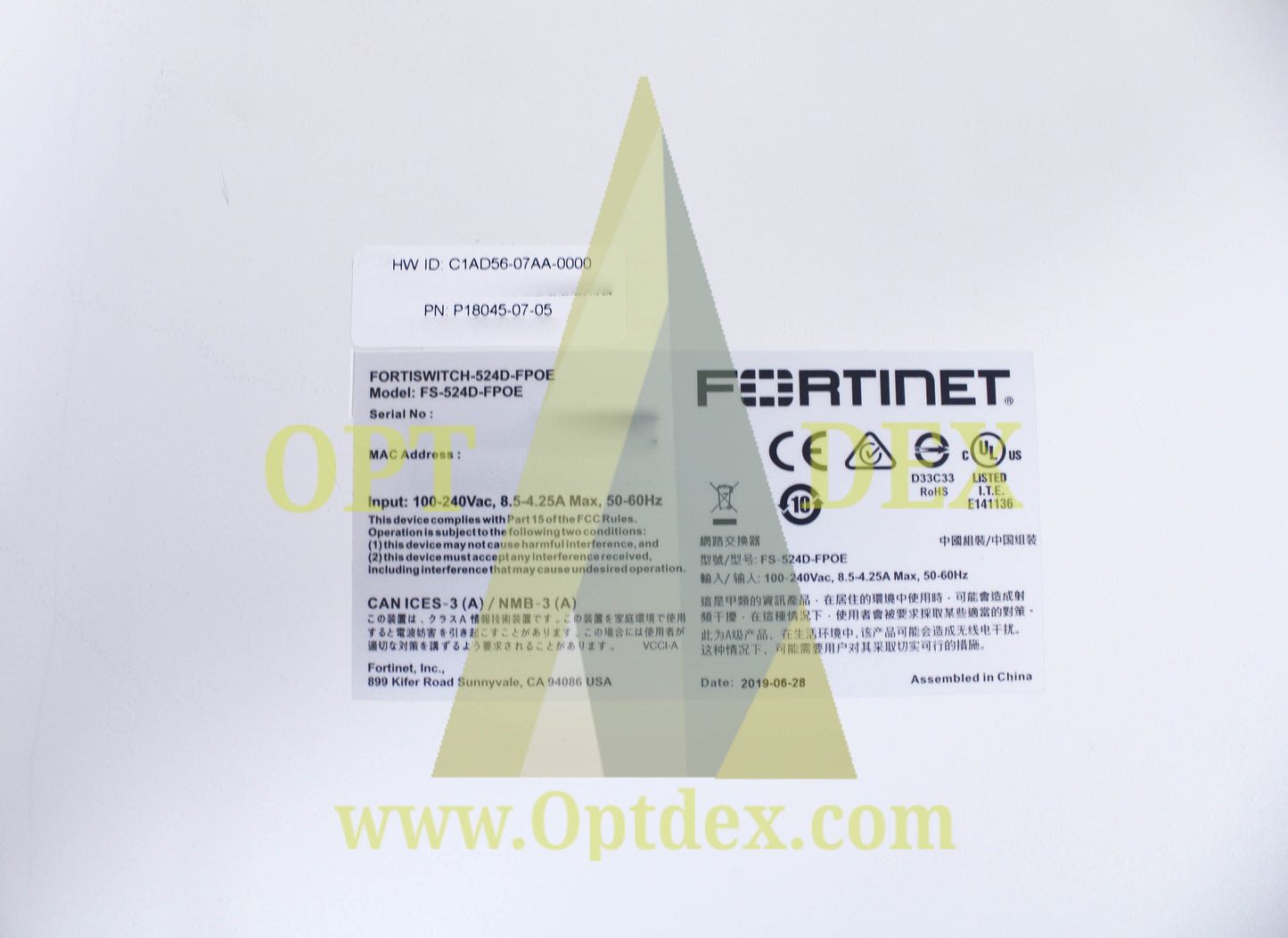 Fortinet FortiSwitch Ethernet Switch - FS-524D-FPOE