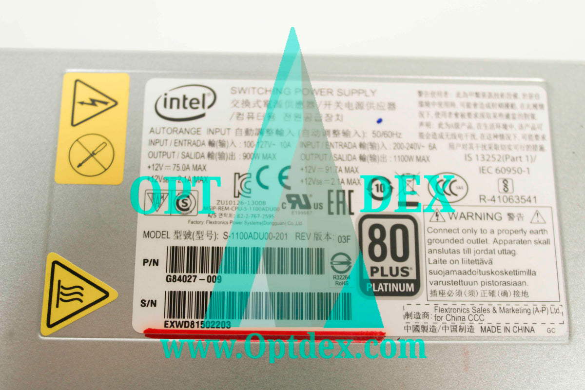 Intel G84027-009 1100W AC Power Supply