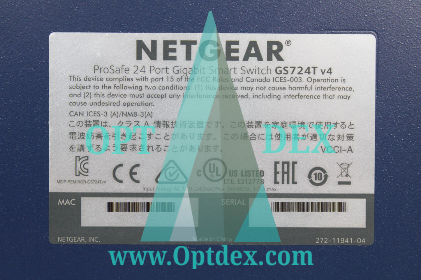 NETGEAR ProSafe 24-Port 10/100/1000 Mbps Smart Switch - GS724T