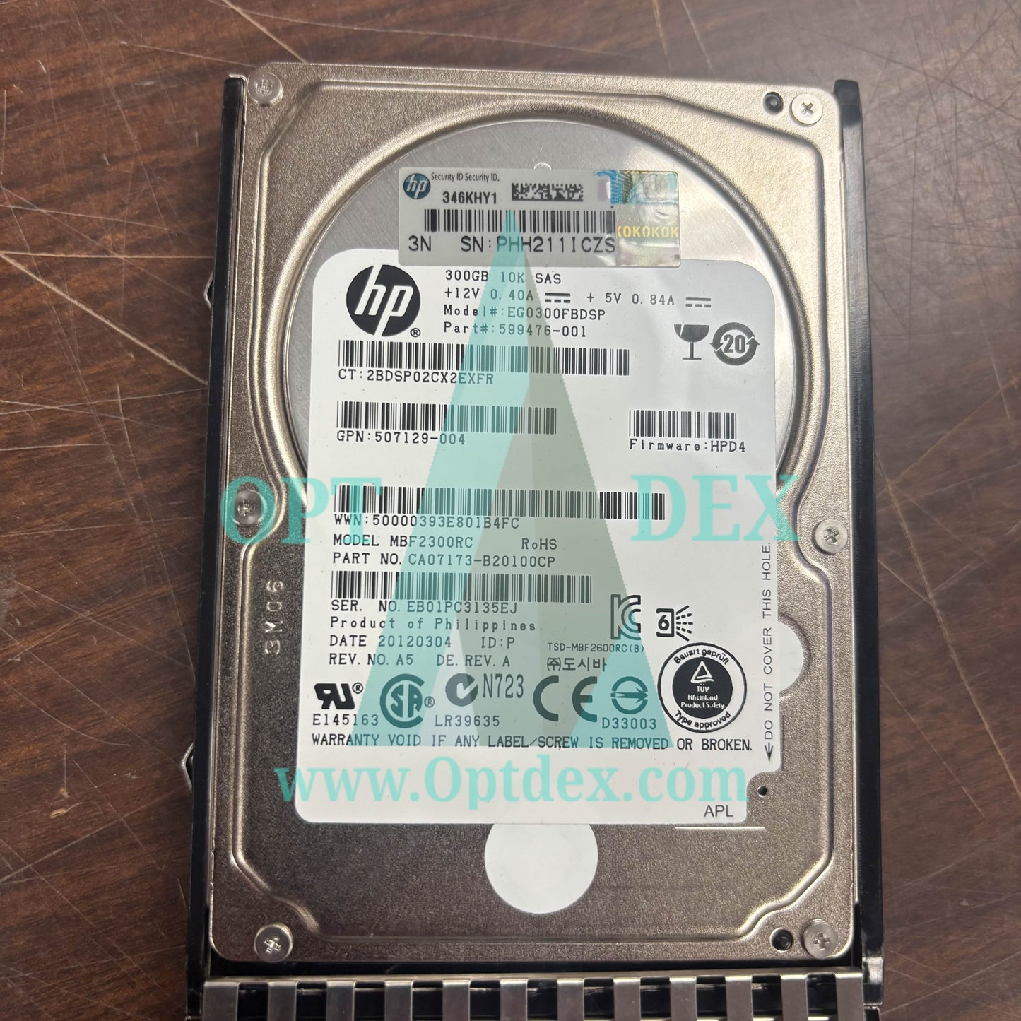 HPE ProLiant ML350 G6, 4 x 300GB Hard Drives