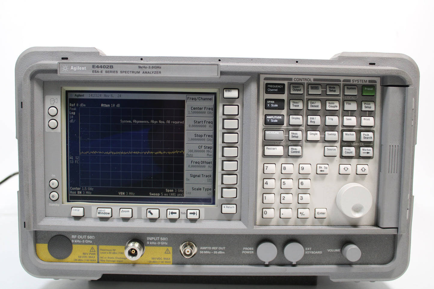 Agilent Technologies E4402B ESA-E4 Card Slot Spectrum Analyzer 9kHz-3GHz