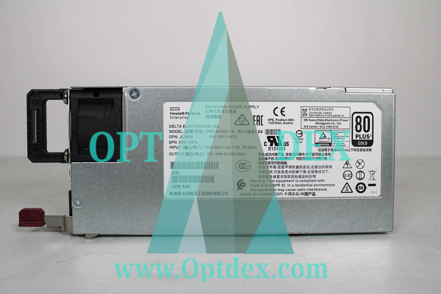 HPE Aruba JL085A Switch Power Supply