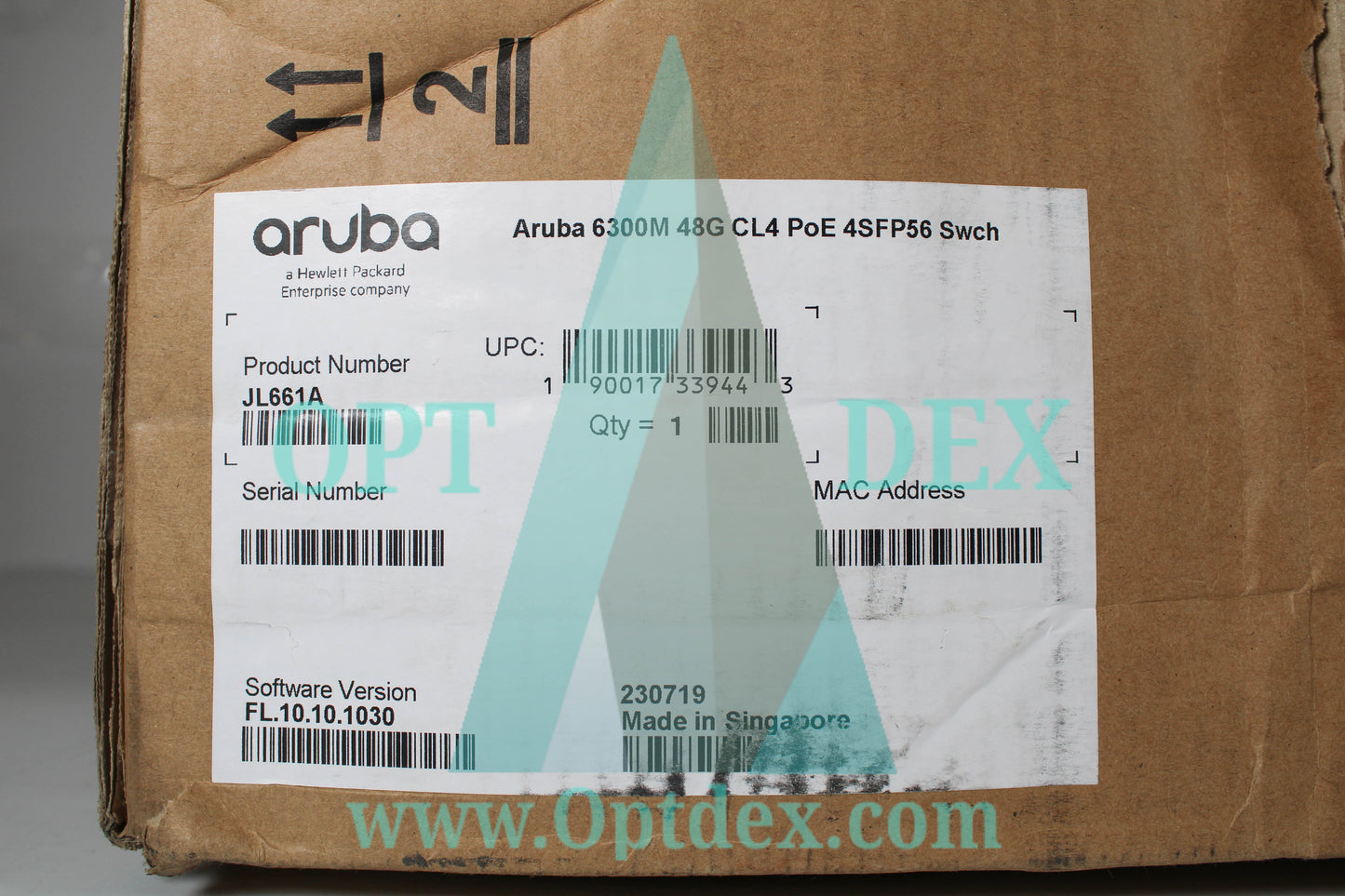 HPE Aruba 6300M 48 Port Switch, 48x 1GbE Class 4 PoE and 4x SFP56 - JL661A