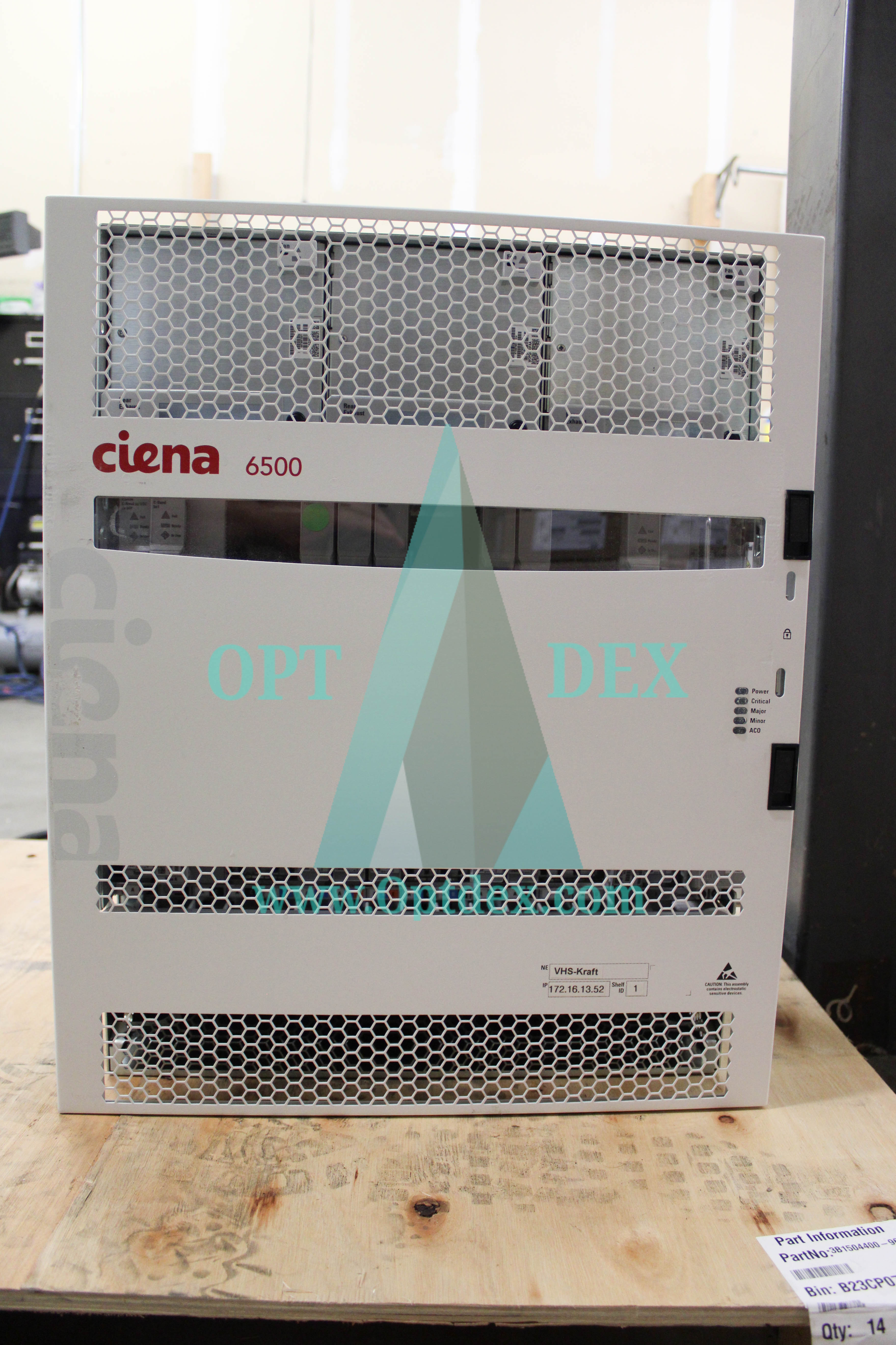 Ciena 6500 Optical Shelf Assembly Chassis - NTK503ADE5 – Optdex Ebay