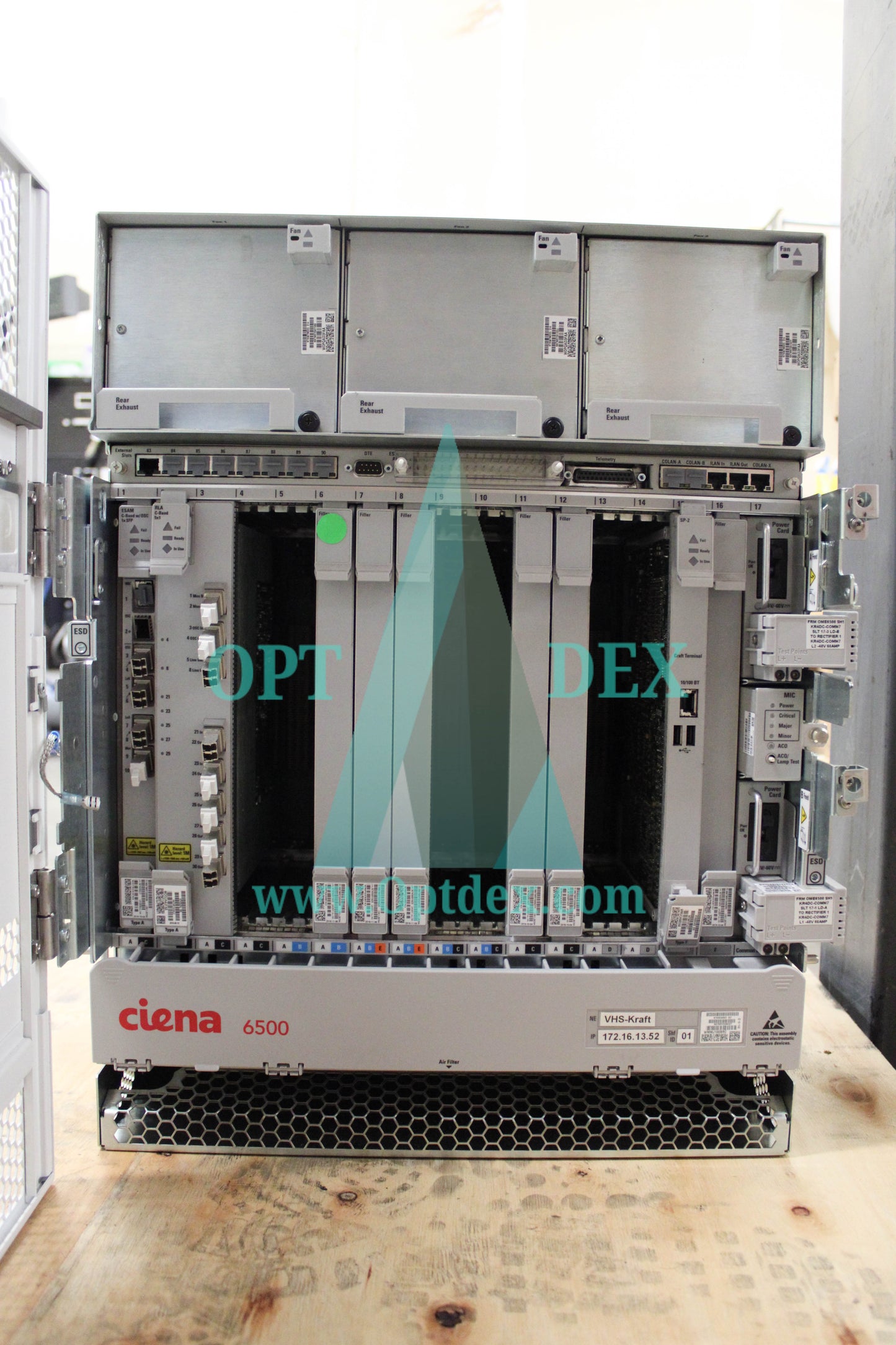 Ciena 6500 Optical Shelf Assembly Chassis - NTK503ADE5