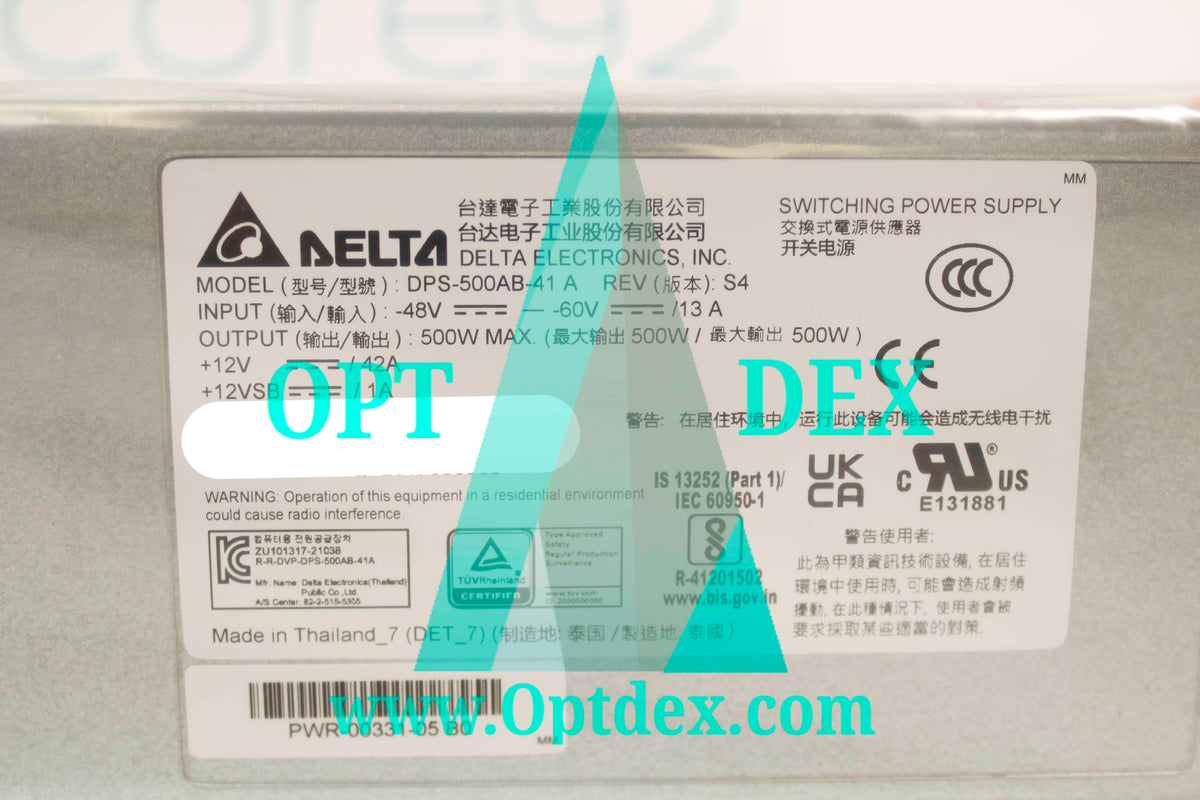 Arista PWR-511-DC-RED 500-watt DC Power Supply