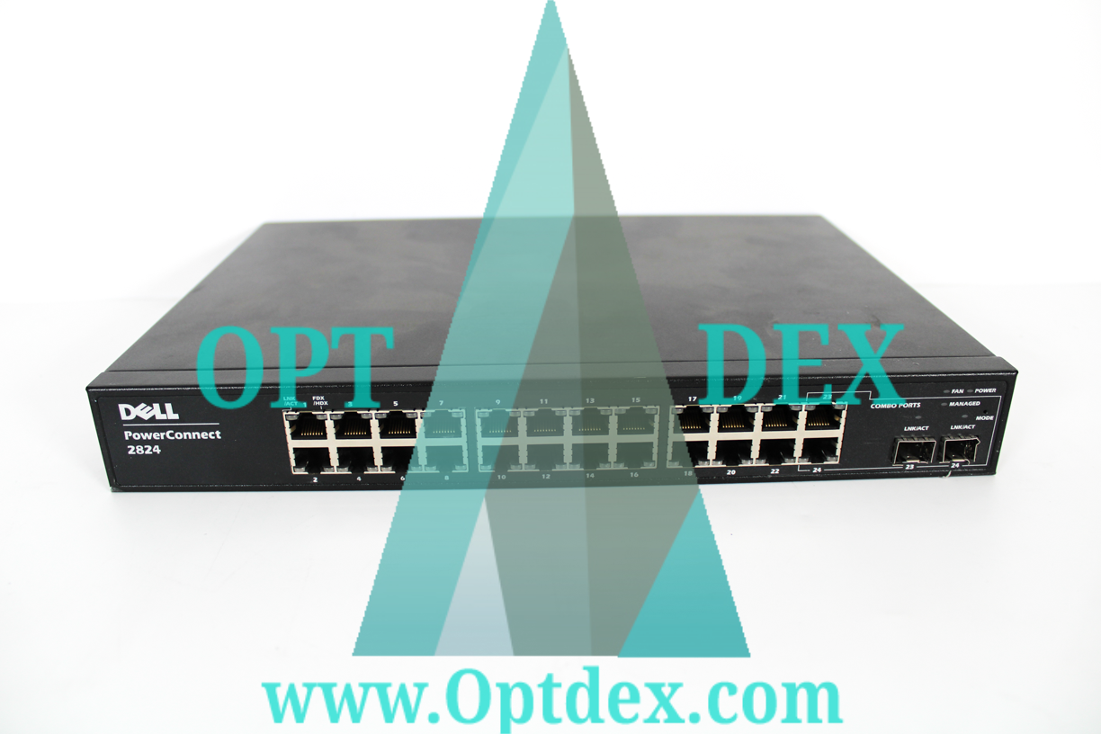 Dell PowerConnect 2824 24 Port (24x10/100/1000) 2 Port GB SFP Managed Switch