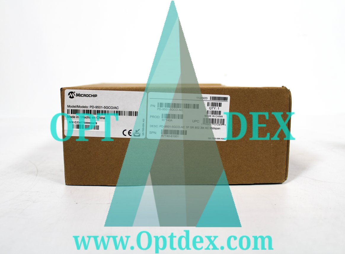 HPE Aruba PoE Injector 60W - R7T40A - PD-9501-5GCO/AC