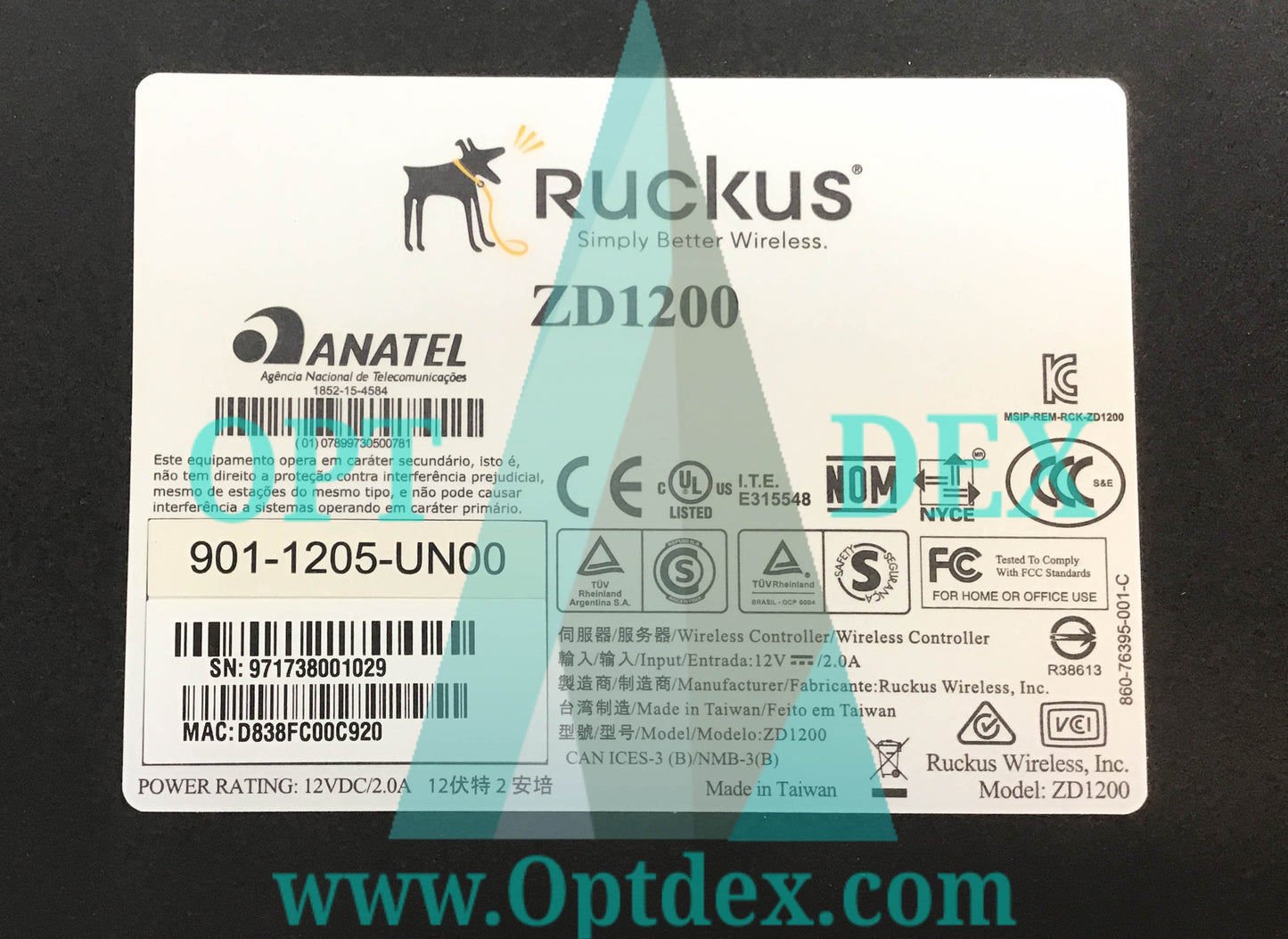 Ruckus Wireless LAN Controller ZoneDirector 1200 - 901-1205-UN00