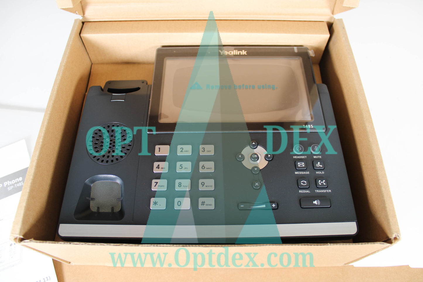 Yealink 16 Line Dual Port 7in Color Touch Display USB 2.0 POE IP Phone- SIP-T48S