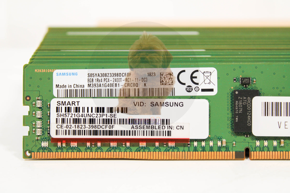 Samsung 8GB PC4-2400T DDR4 REG ECC PC4-19200 M393A1G40EB1-CRC - Lot of 16