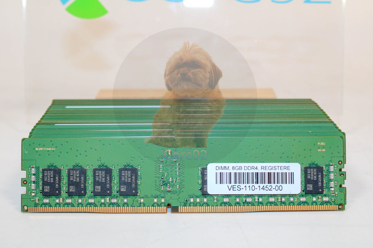 Samsung 8GB PC4-2400T DDR4 REG ECC PC4-19200 M393A1G40EB1-CRC - Lot of 16