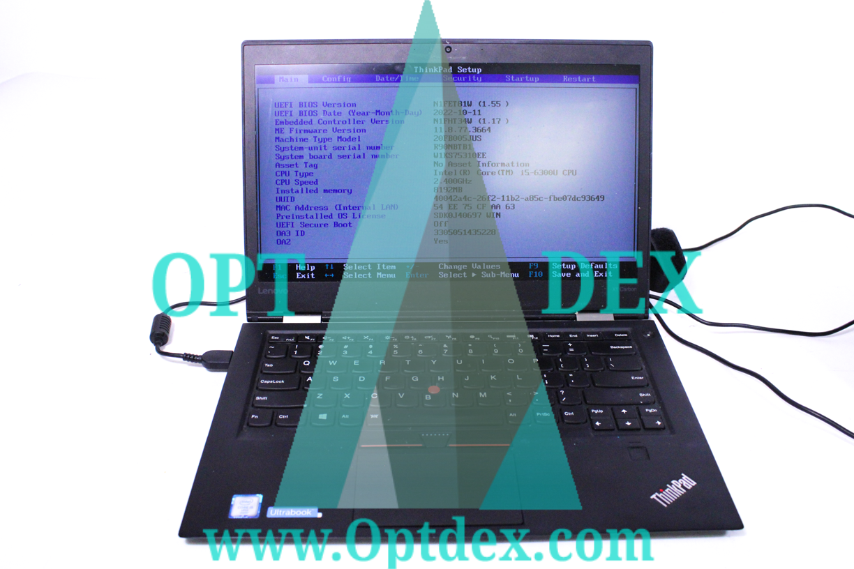 Lenovo Thinkpad X1 Carbon 4th Gen i5-6300U CPU. 2.4 GHz With Charger