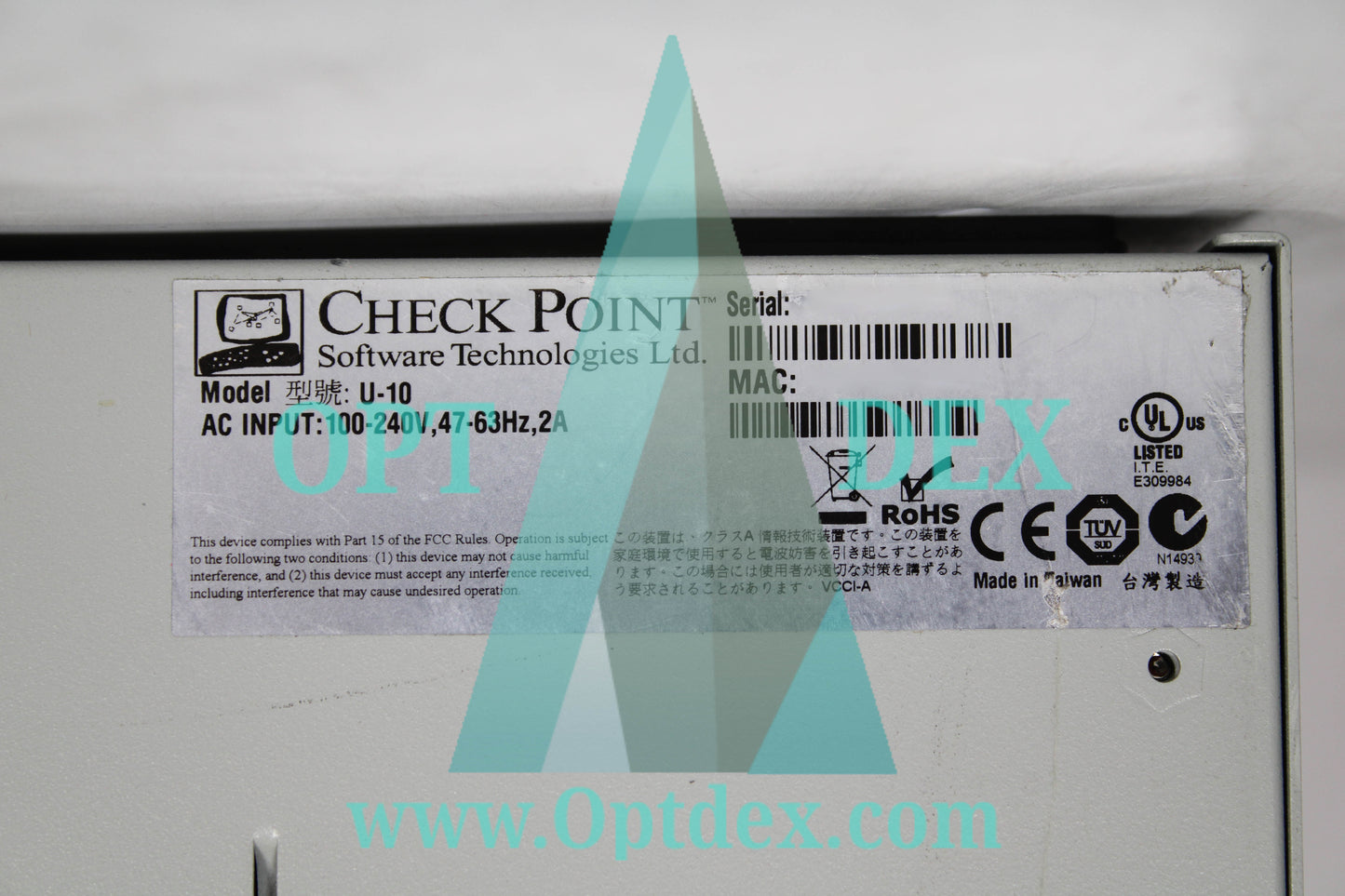 Check Point U-10 Firewall Security Appliance