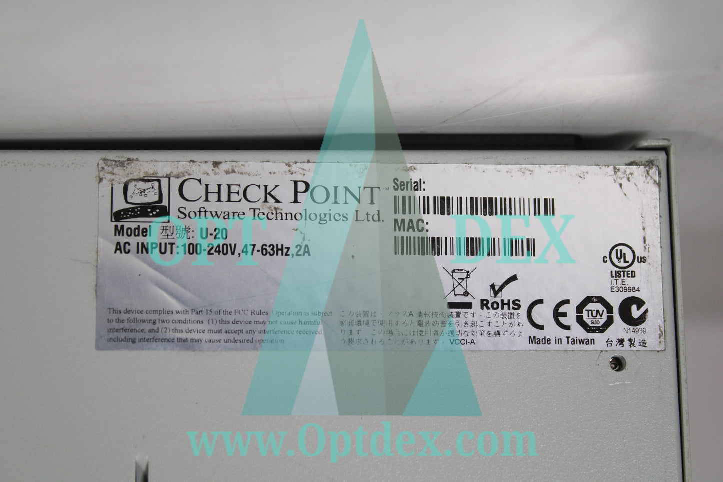 Check Point Firewall Network Appliance - U-20