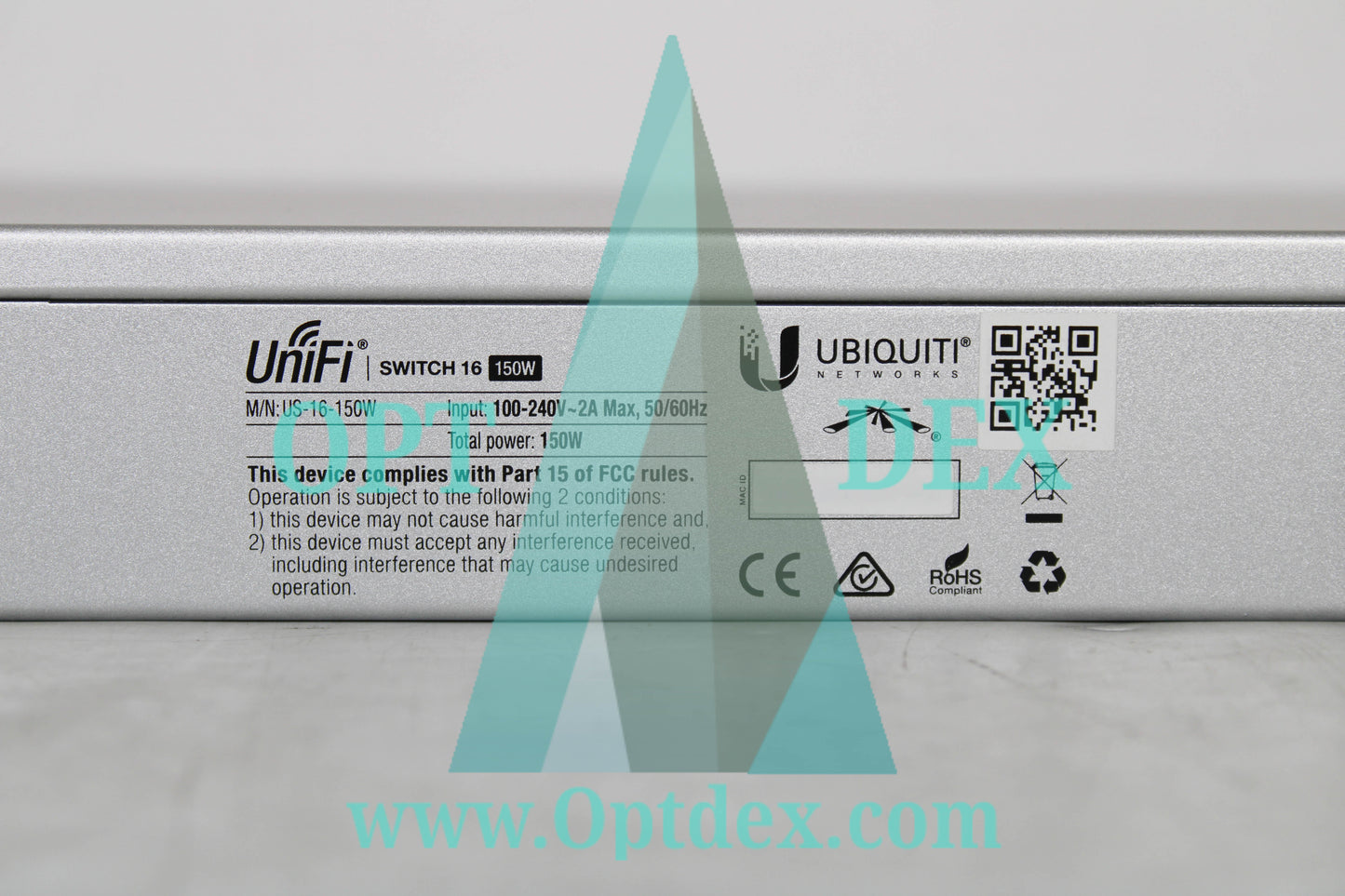 Ubiquiti Networks UniFi 16 Port Managed PoE+ Gigabit Switch - US-16-150W