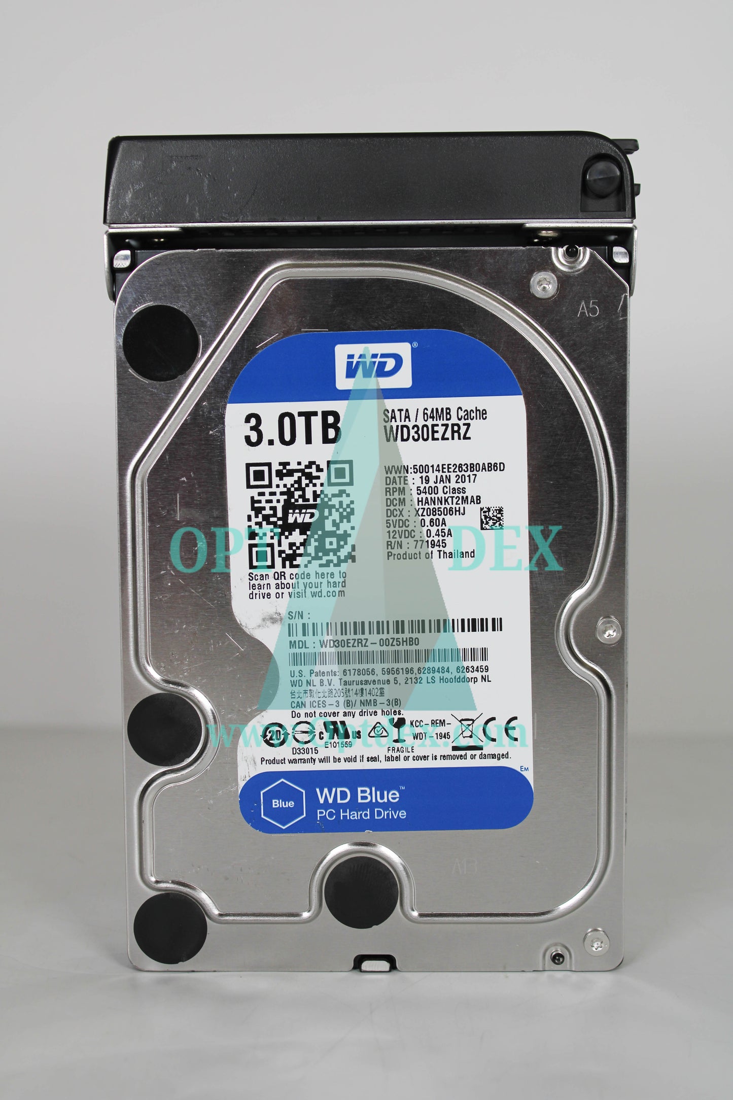 Western Digital Blue 3TB 3.5" 5.4KRPM 64MB SATA Hard Disk - WD30EZRZ (Lot of 2)